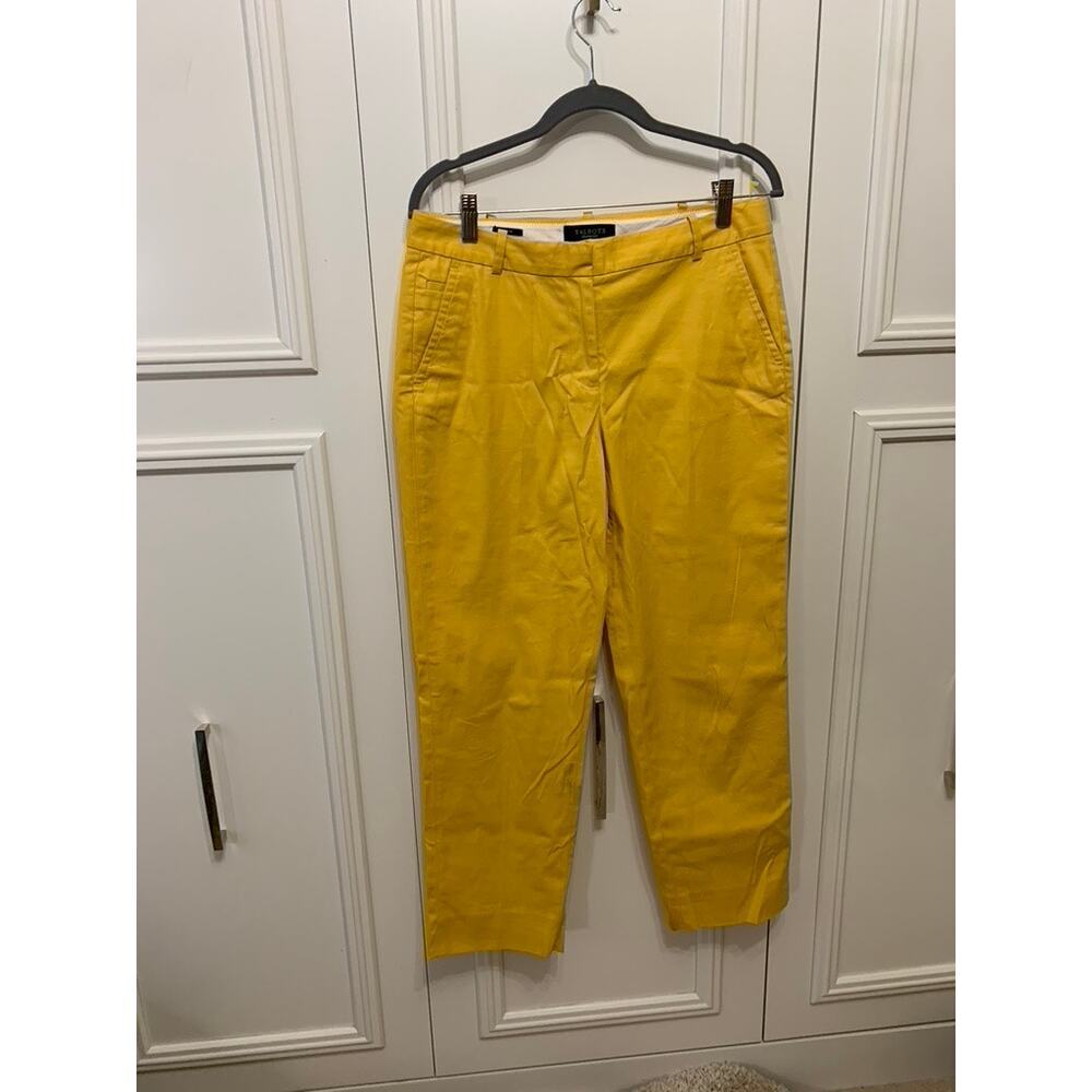 Talbots Signature Women's‎ Yellow Chino Pants Size 6 Casual Solid Style